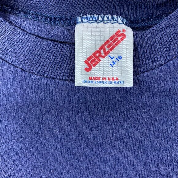 Vintage Cub Scout T Shirt Youth M Blue Jerzees Single Stitch SZ L 14 Made In USA - Picture 3 of 8